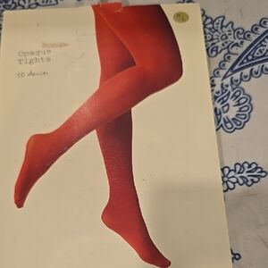 ❤️10/$40 New Red Tights Opaque